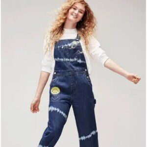 Lee ® X Smiley® Dungaree Dark Shade Overalls, Size Medium